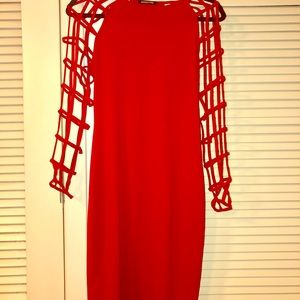*****SOLD****Midi Red Dress
